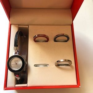 Coach Watch with four Interchangeable Bezels